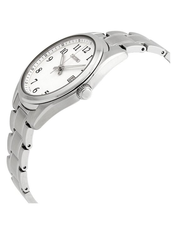 NWT Seiko Core Quartz White Dial Men\'s Watch